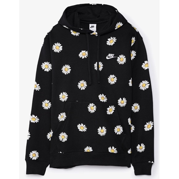 Nike Sportswear Sport Essentials Men's Pullover Hoodie Sunflower 2XL Black White - Picture 1 of 12